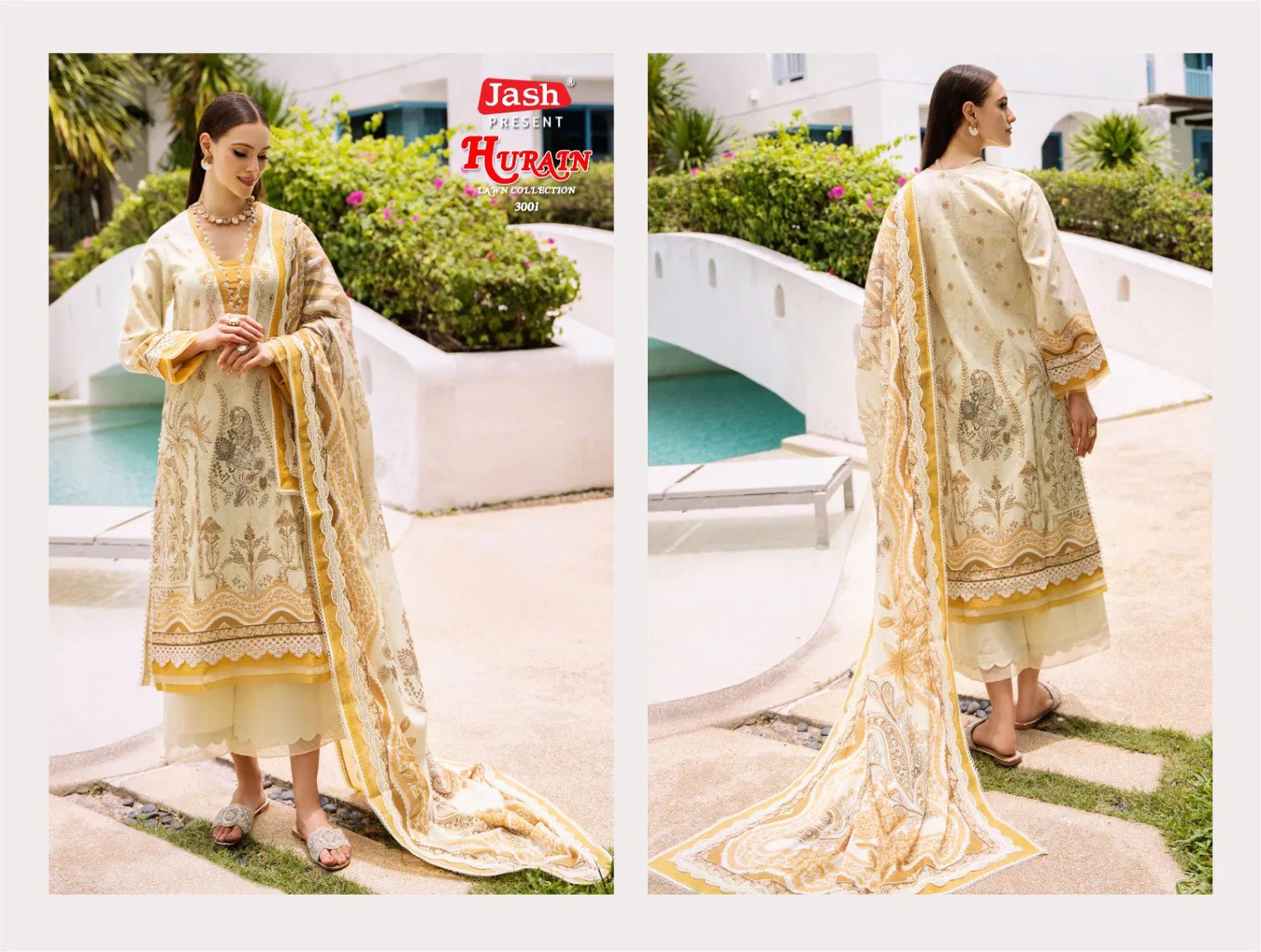 Jash Hurain Vol 3 Lawn Cotton Dress Material Collection